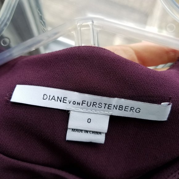 Diane Von Furstenberg Brazen Plum Sheath Dress 0 - Picture 6 of 9